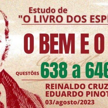 Estudando “O LIVRO DOS ESPÍRITOS” q 638 a 646 – CECX 03/08/2023