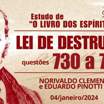 Estudando “O LIVRO DOS ESPÍRITOS” q 730 a 736 – CECX 04/01/2024