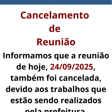Cancelamento de Reunião